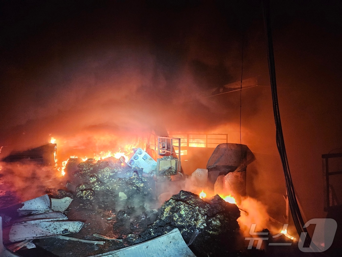 화재 현장(청주동부소방서 제공. 재판매 및 DB금지) 