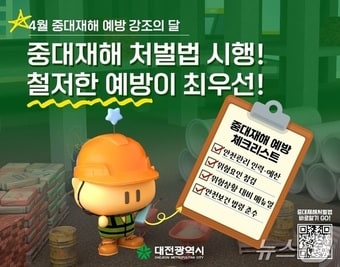 대전시 4월 중대재해 예방 강조 홍보 포스터.(대전시 제공.재판매 및 DB금지)/뉴스1