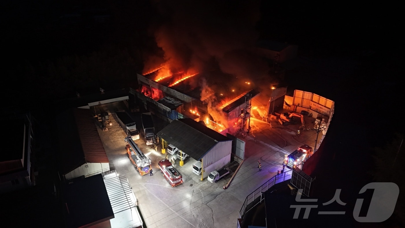 화재 현장(경남소방본부 제공. 재판매 및 DB금지). 2025.4.1