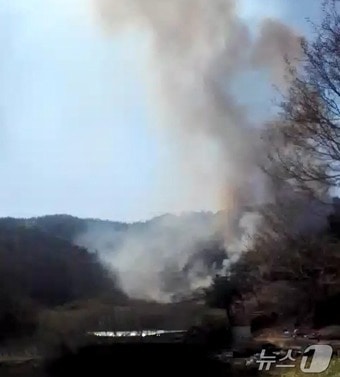 진주 명석 산불 현장(산림청 제공. 재판매 및 DB금지). 2025.4.1