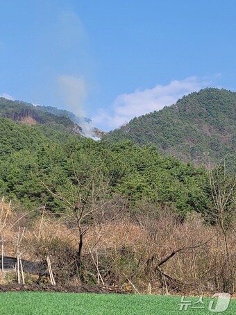 거창 산불 현장(산림청 제공. 재판매 및 DB금지). 2025.4.1