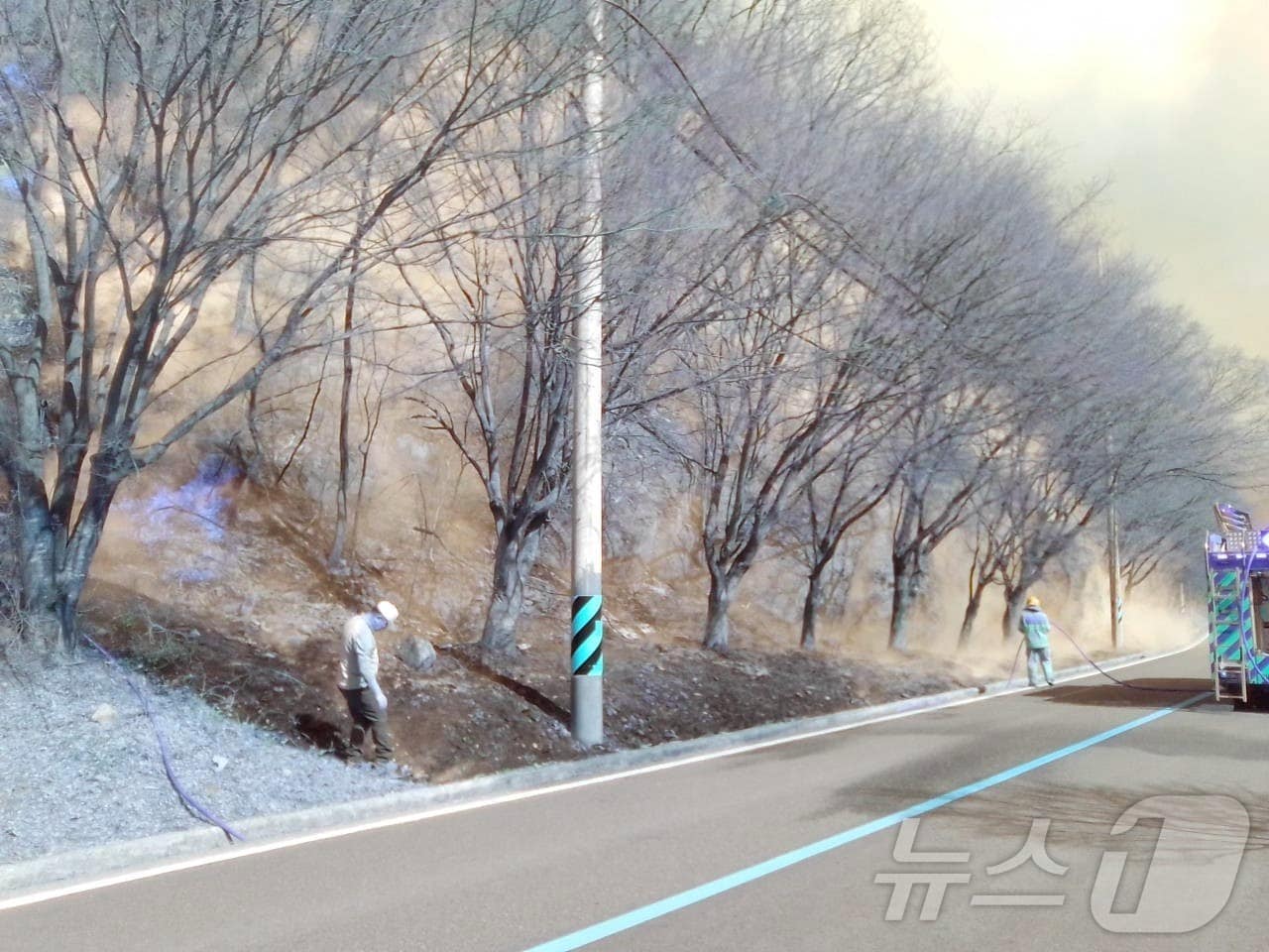 전북자치도 무주군 적상면 산불 현장(산림청 제공. 재판매 및 DB금지)