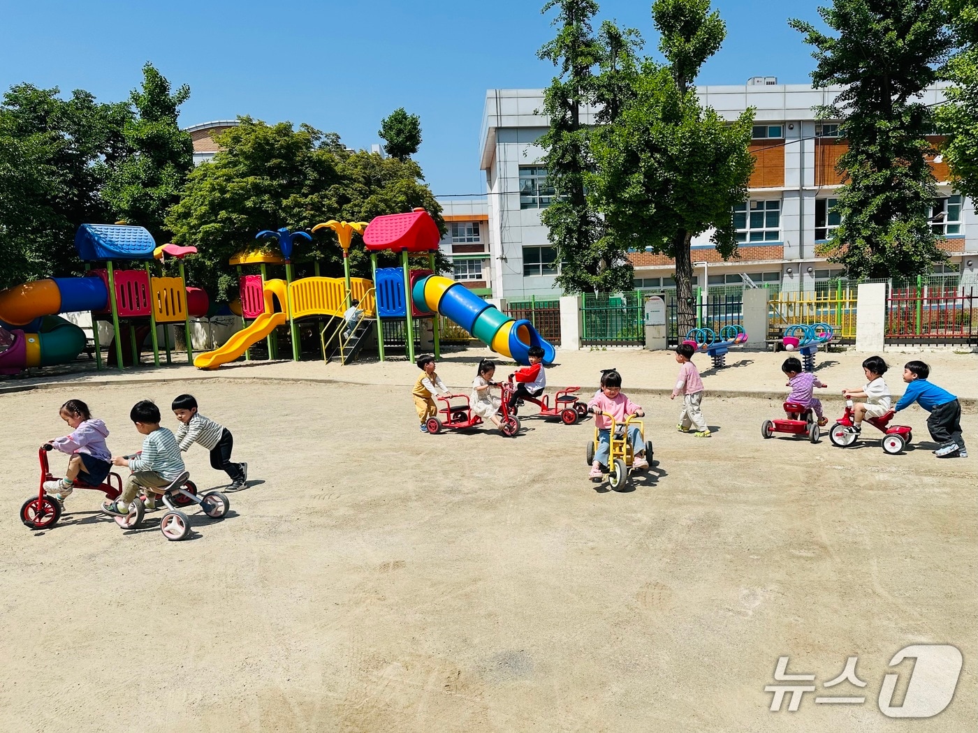 충남 거점형 돌봄 기관이 유아 교육활동을 진행하고 있다. (충남교육청 제공. 재판매 및 DB금지)/뉴스1