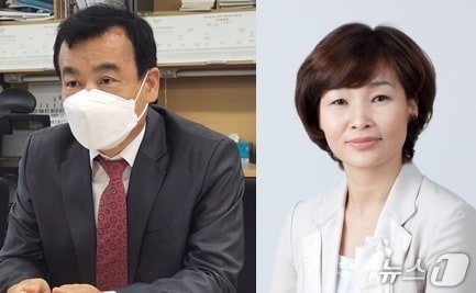 박성태 전 전북자치도 정책협력관(왼쪽)과 이서빈 현 정책협력관(오른쪽)./뉴스1