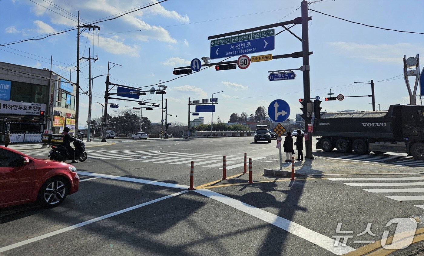 광양에 설치된 단속카메라 모습.(전남도 제공. 재판매 및 DB금지) 2025.4.14/뉴스1