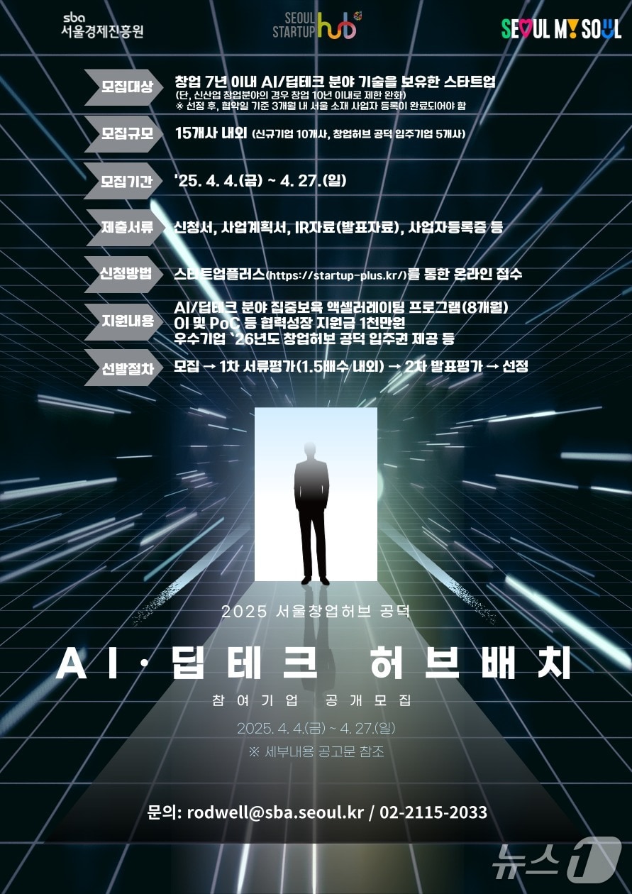 서울창업허브 공덕 모집 포스터.(서울시 제공)