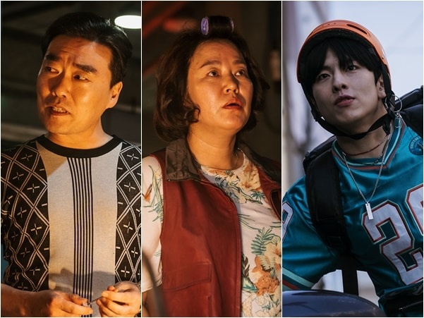 영화 '야당' 스틸/ 왼쪽부터 유성주, 김금순, 임성균