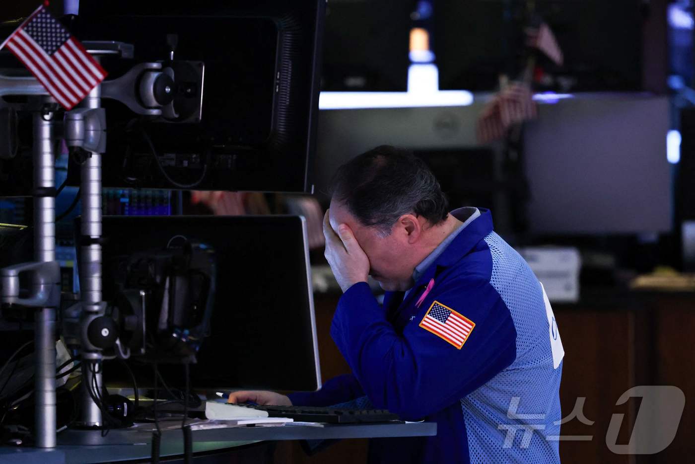 뉴욕증권거래소의 트레이더들. ⓒ AFP=뉴스1