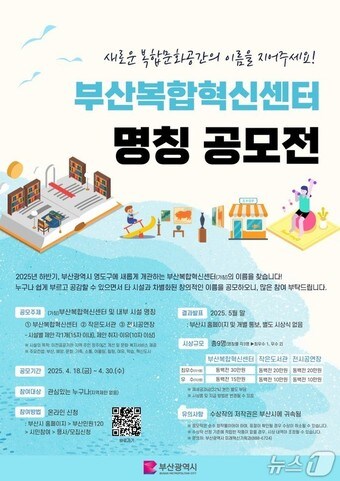 가칭 부산복합혁신센터 명칭 공모전 홍보물(부산시청 제공. 재판매 및 DB 금지)