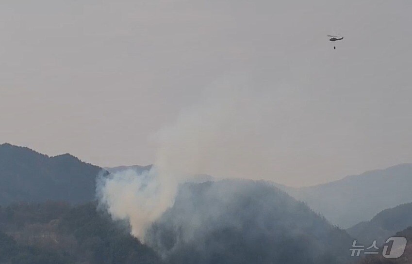 경남 함양 산불 현장.&#40;산림청 제공. 재판매 및 DB금지.&#41;