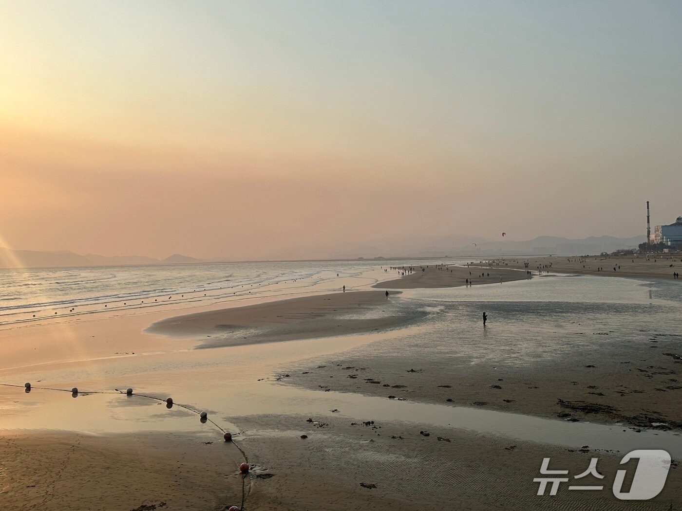 김사라 전시감독이 찍은 부산 다대포해수욕장 전경.&#40;부산비엔날레조직위원회 제공. 재판매 및 DB 금지&#41;