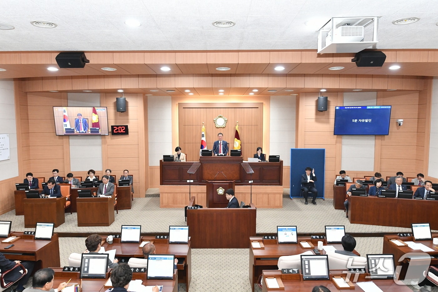 김해시의회가 21일 제270회 1차 본회의를 열고 있다.&#40;김해시의회 제공. 재판매 및 DB금지&#41;