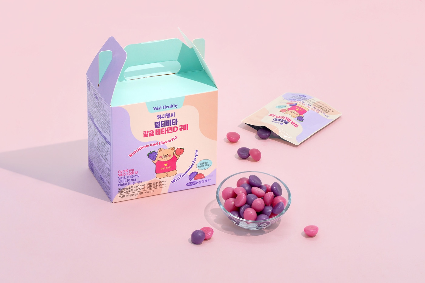  멀티비타 비타민D 구미젤리. (삼진제약 제공)