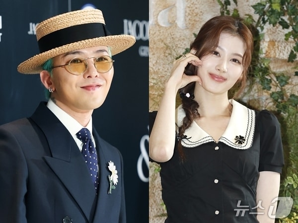 가수 지드래곤(왼쪽)과 트와이스 사나 / 뉴스1DB