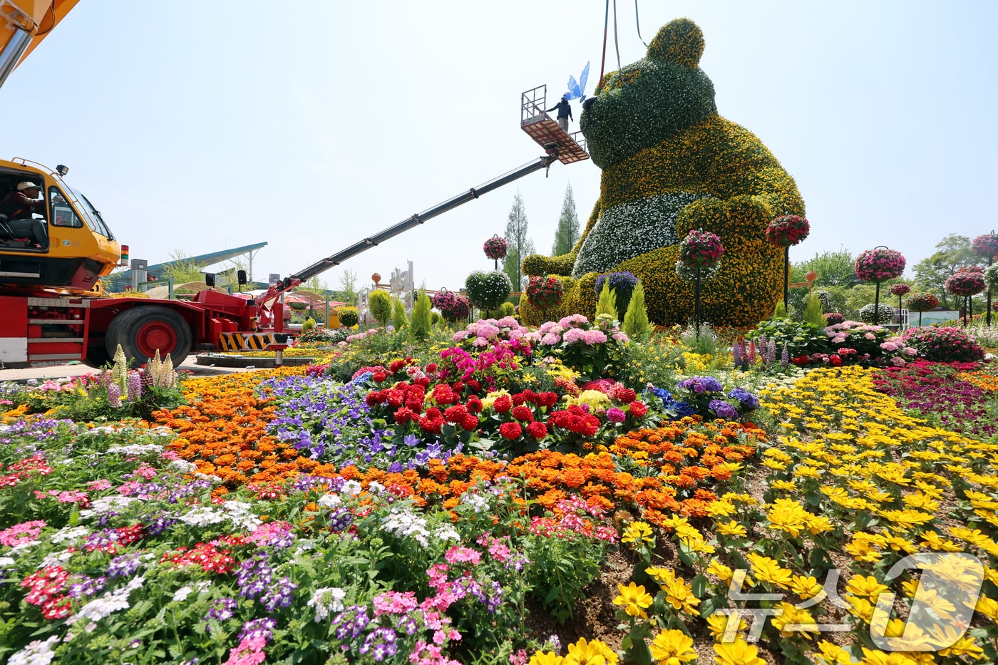 '2025 고양 국제꽃박람회' 야외 행사장 모습. 2025.4.24/뉴스1 ⓒ News1 황기선 기자