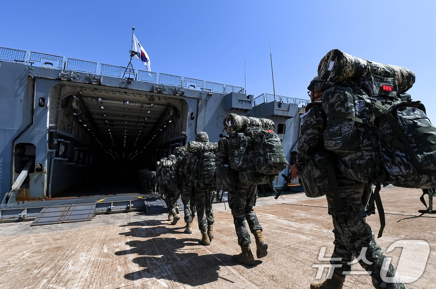 해병대 장병들. (해군 제공. 재판매 및 DB 금지) 
