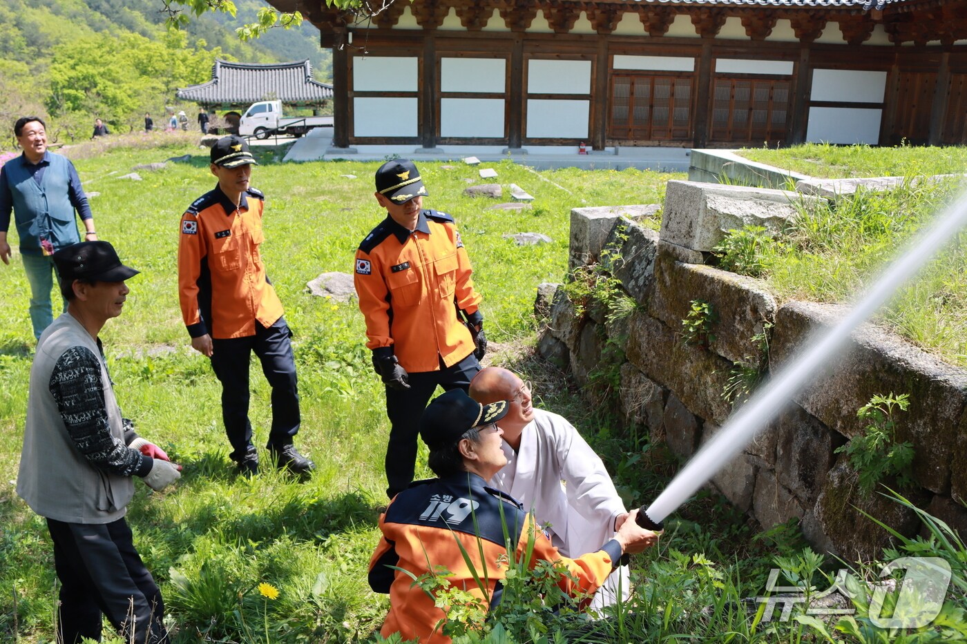 강원특별자치도 소방본부, 건봉사 찾아 현장안전점검.(도소방본부 제공, 재판매 및 DB금지)