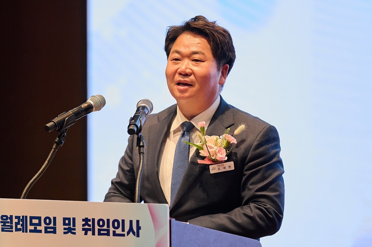취임 인사하는 오세현 아산시장. &#40;아산시청 제공. 재판매 및 DB금지&#41;/뉴스1