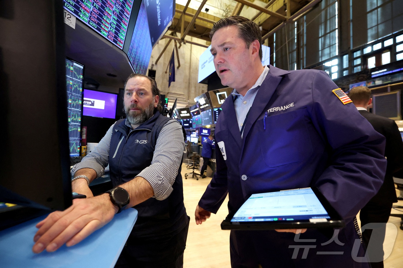 미증시 트레이더들. ⓒ 로이터=뉴스1