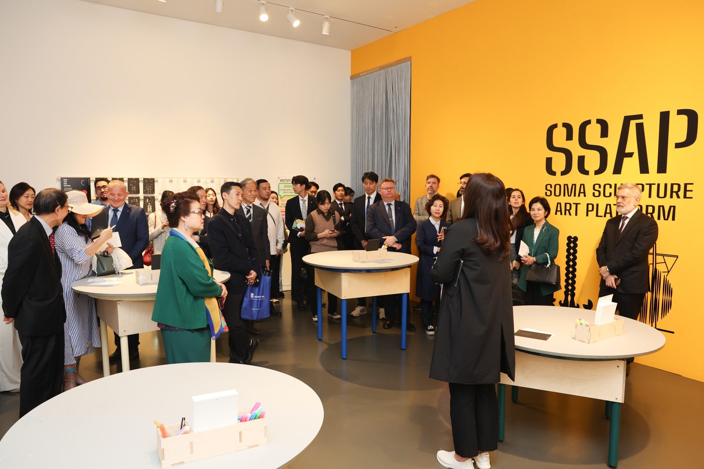 올림픽 조각 체험 전시(SSAP) 특별 관람 행사(국민체육진흥공단 제공)