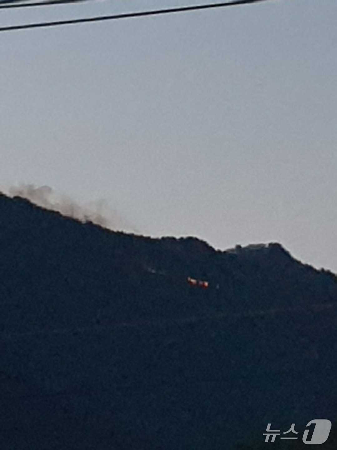 재발화 한 인제 상남면 하남리 산불 현장.(강원도소방본부 제공, 재판매 및 DB금지)