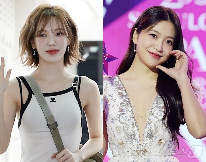 레드벨벳 웬디&#40;왼쪽&#41;와 예리 ⓒ 뉴스1