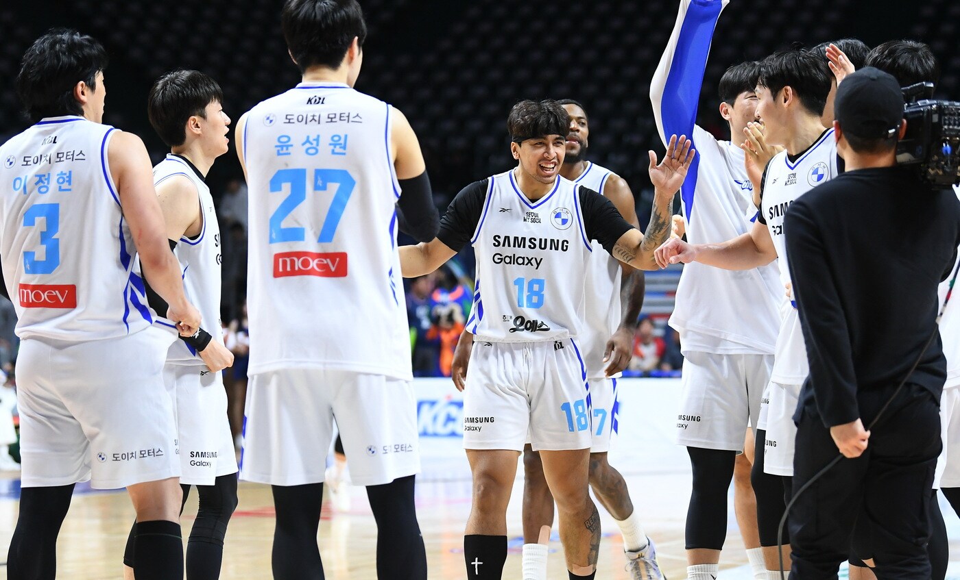 프로농구 최하위 서울 삼성이 4일 부산 KCC를 잡고 6연패에서 벗어났다. &#40;KBL 제공&#41;
