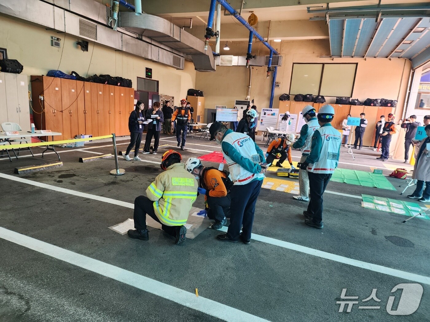 강원특별자치도 소방본부, 다수사상자 발생 상황을 가정한 구급대응훈련.(도소방본부 제공, 재판매 및 DB금지)