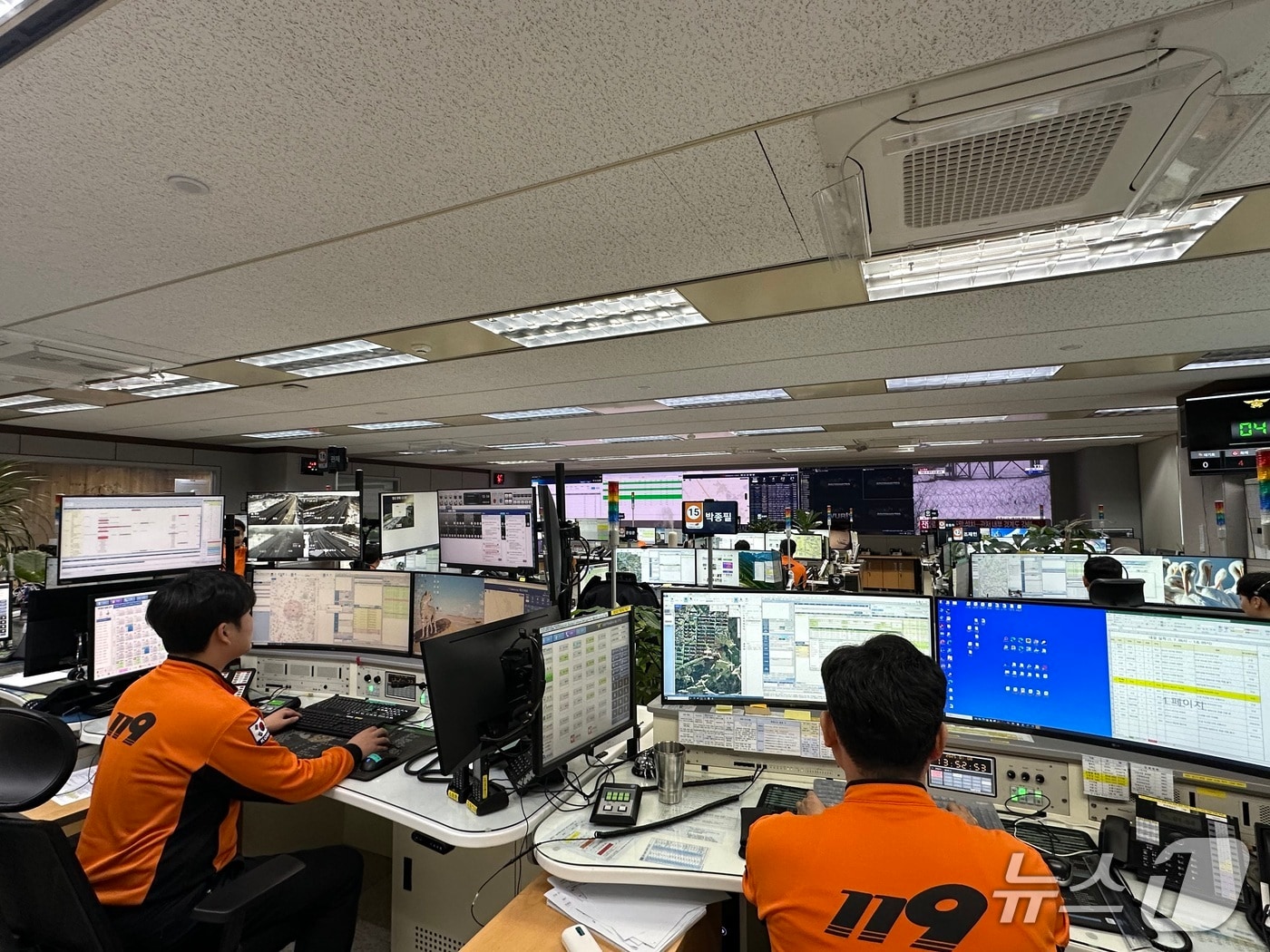  전북자치도소방본부 119종합상황실 사진.(전북소방 제공. 재판매 및 DB금)