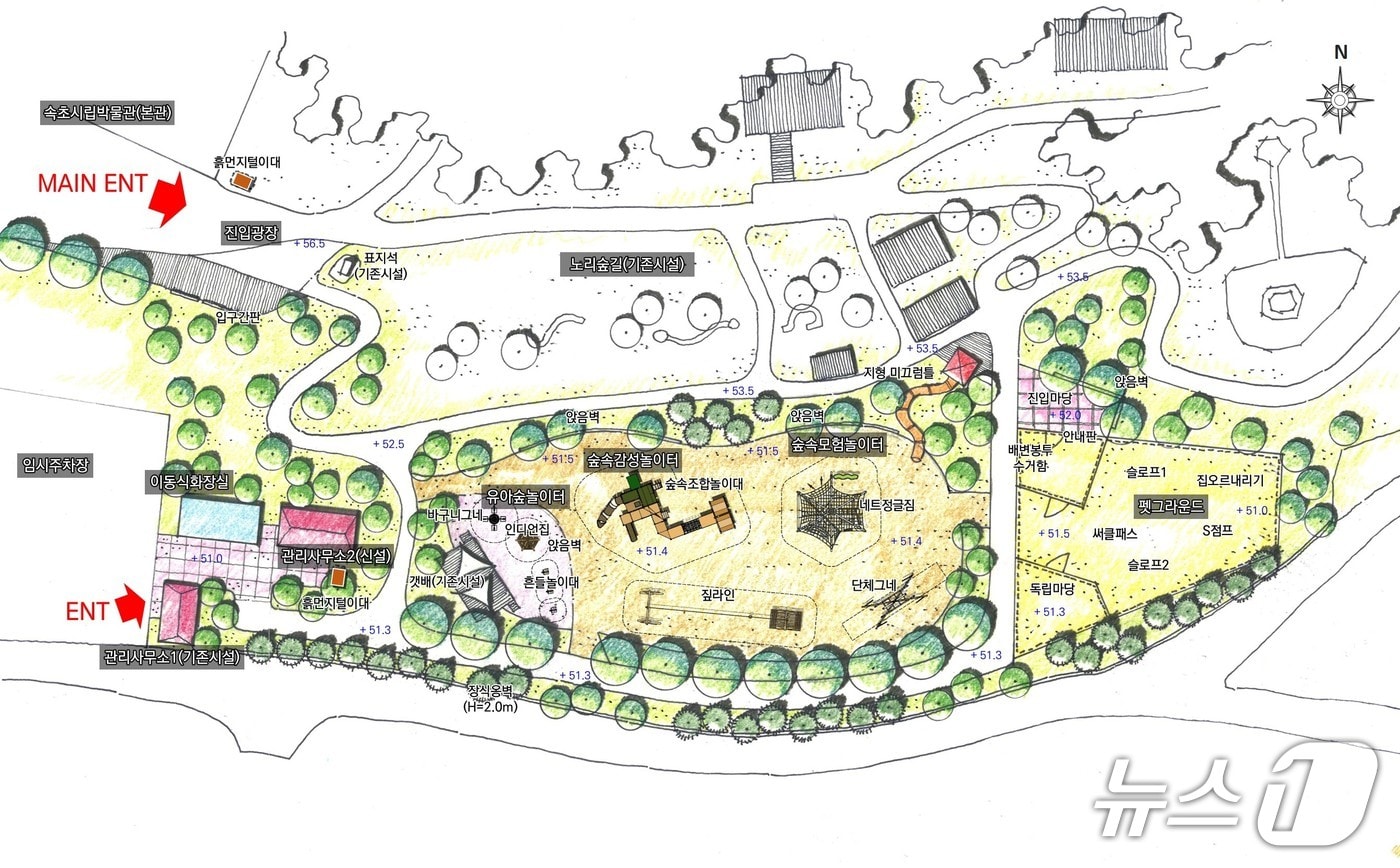 속초 숲속 가족 놀이체험장 설계안.(속초시 제공, 재판매 및 DB 금지) 2025.4.9/뉴스1