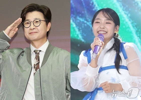 방송인 김성주(왼쪽), 김태연