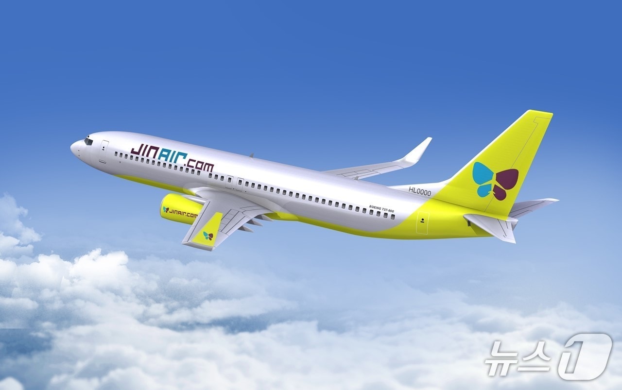 진에어 B737-800 항공기.(진에어 제공. 재판매 및 DB 금지)