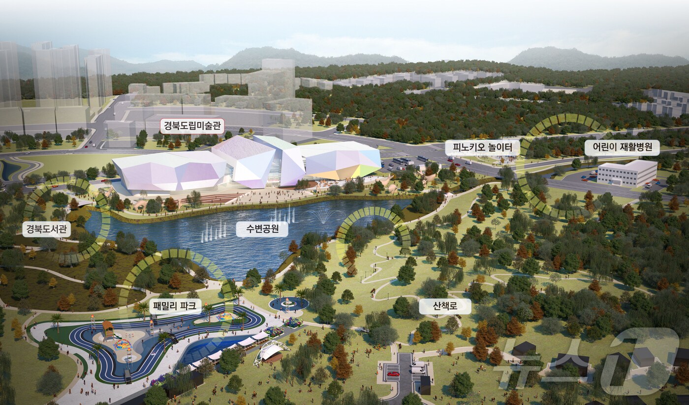 경북도립미술관 조감도 ⓒ News1 김대벽기자