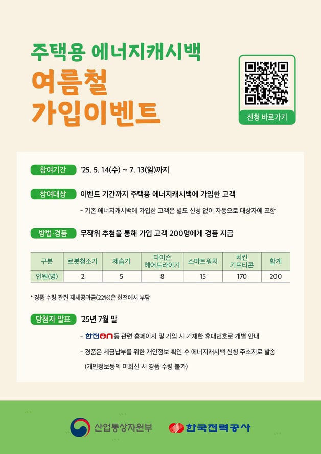한전 에너지캐시백 캠페인