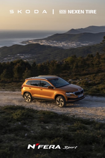 스코다 스포츠유틸리티차(SUV) '카록'에 신차용 타이어로 납품되는 넥센타이어 '엔페라 스포츠'<자료사진>(넥센타이어 제공).