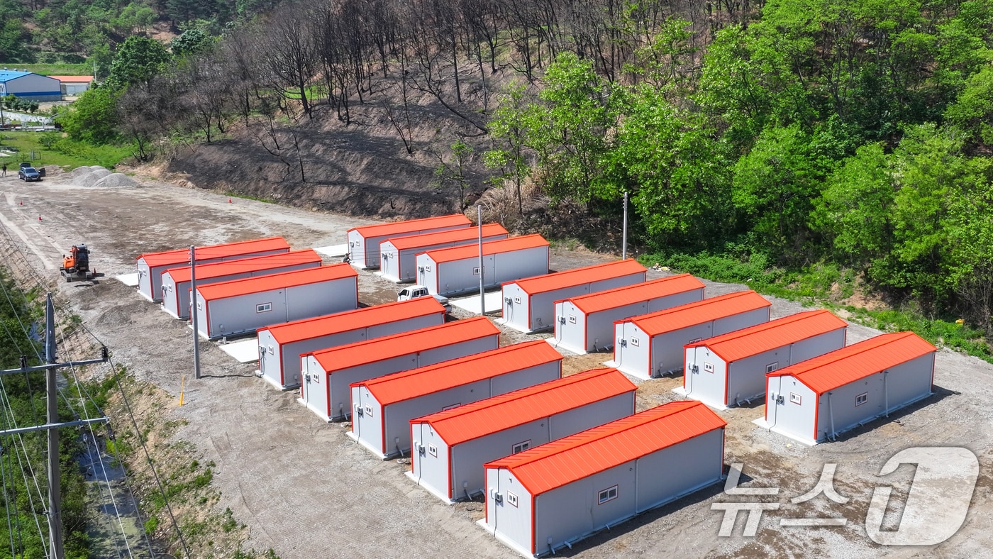 경북 영덕군 화수리 이재민 임시 조립식 주택 (독자제공, 제판매 및 DB 금지) 2025. 7.7/뉴스1 ⓒ News1 최창호 기자