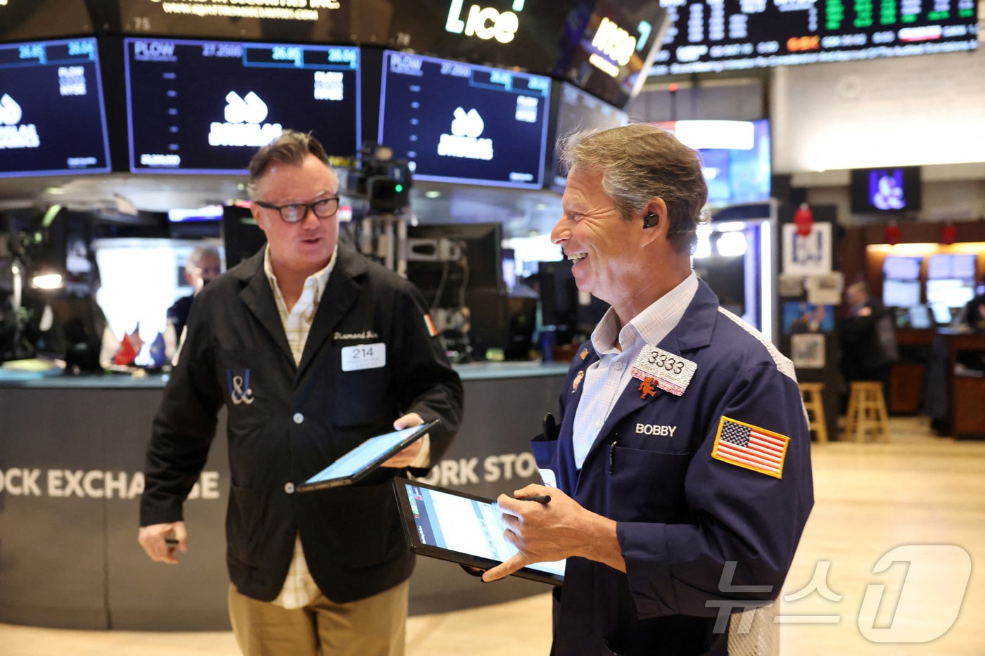 미증시 트레이더들. ⓒ 로이터=뉴스1