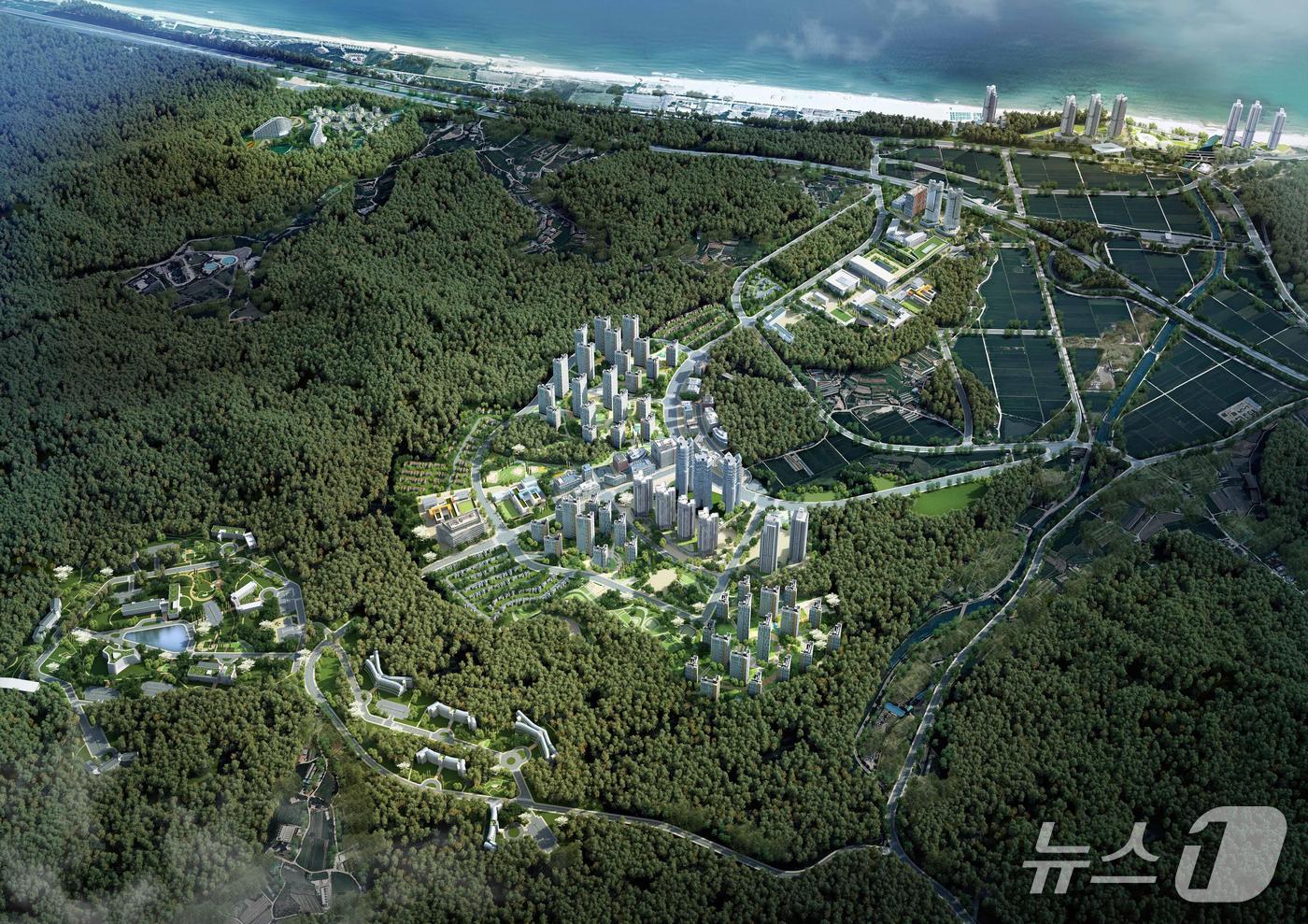 강원경자청 동해 망상1지구 개발 조감도.&#40;뉴스1 DB&#41;