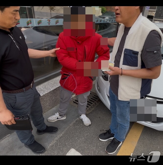 상습 절도범 A 씨 검거 현장. &#40;기장경찰서 제공. 재판매 및 DB 금지&#41;