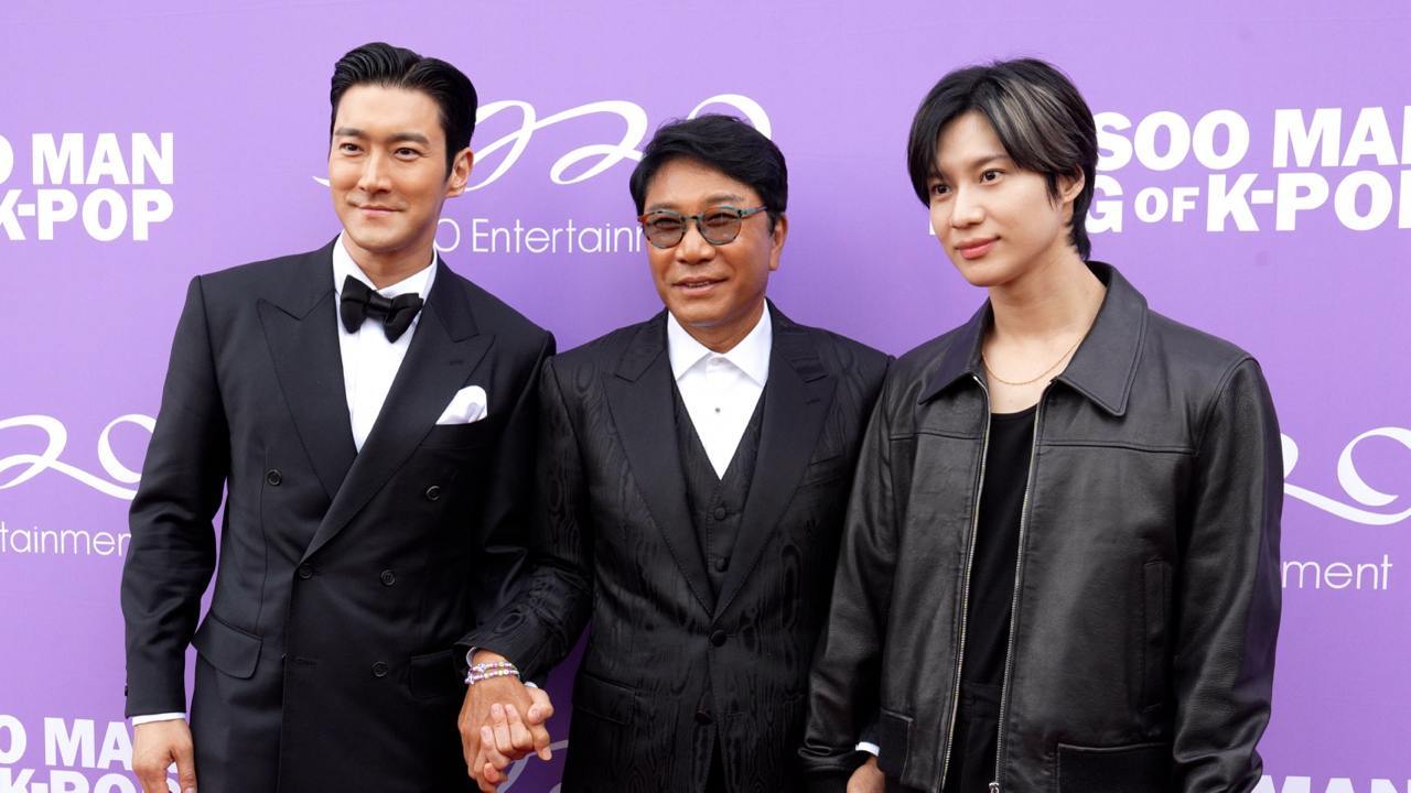 (왼쪽부터) 최시원, 이수만, 태민/ 사진제공=A2O엔터테인먼트