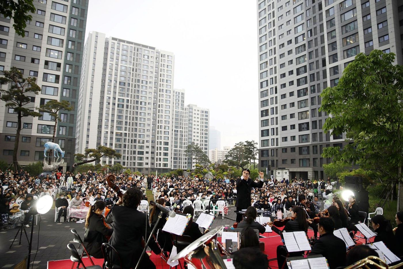 대우건설 수원 푸르지오 가든 음악회 모습.(대우건설 제공)