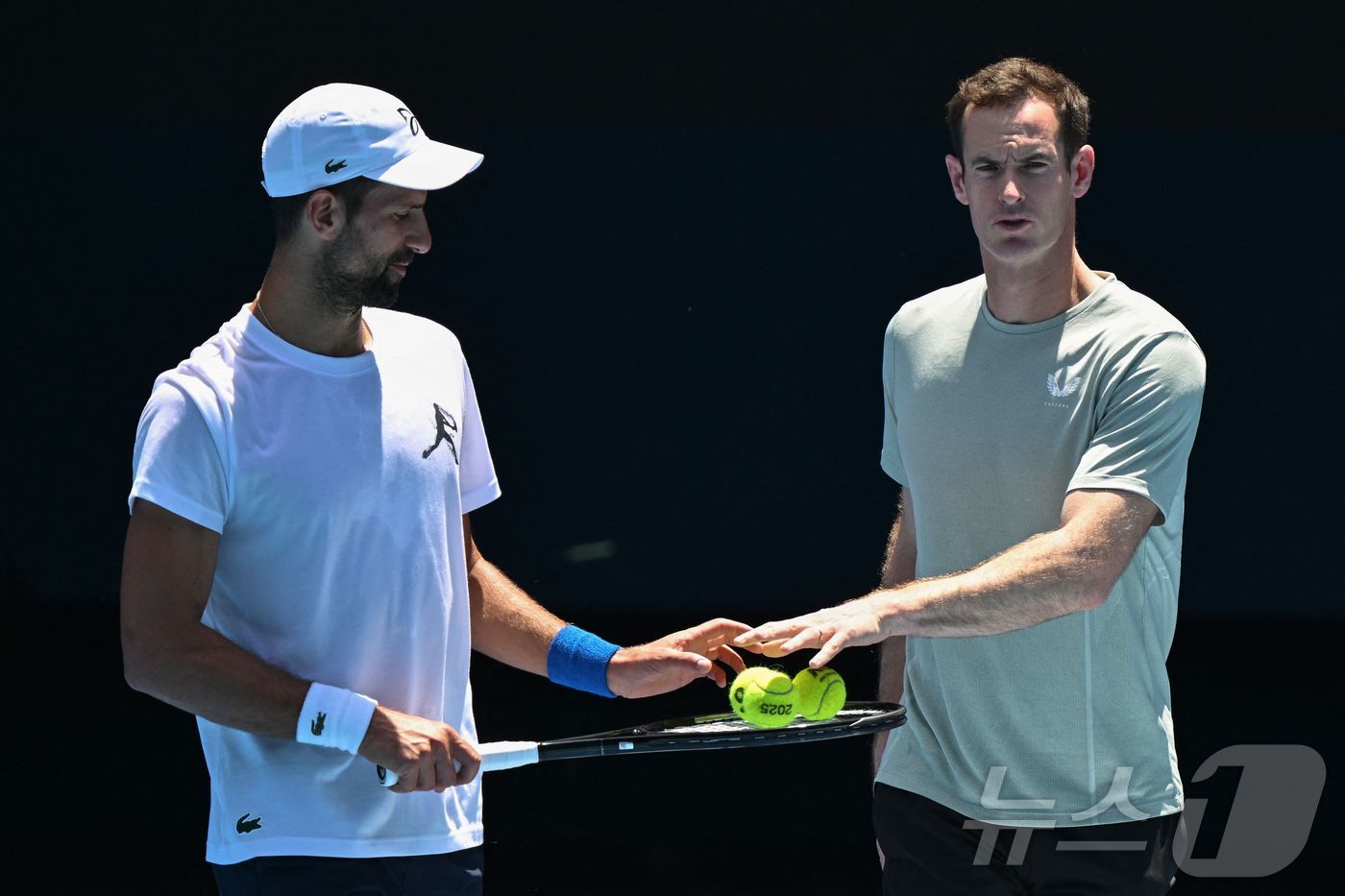조코비치(왼쪽)와 머레이가 6개월 만에 동행을 마쳤다. ⓒ AFP=뉴스1