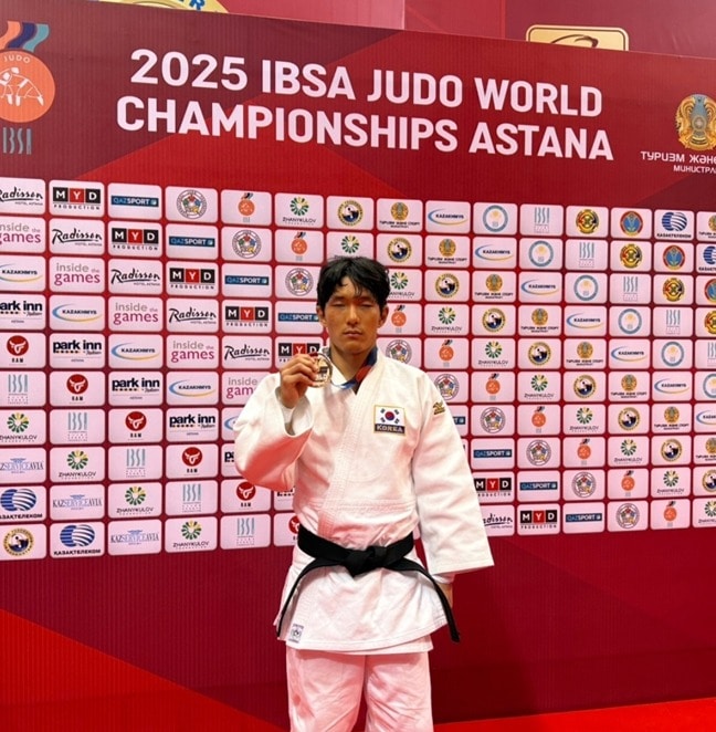김현빈이 세계장애인유도선수권에서 동메달을 차지했다.(대한장애인유도협회 제공)