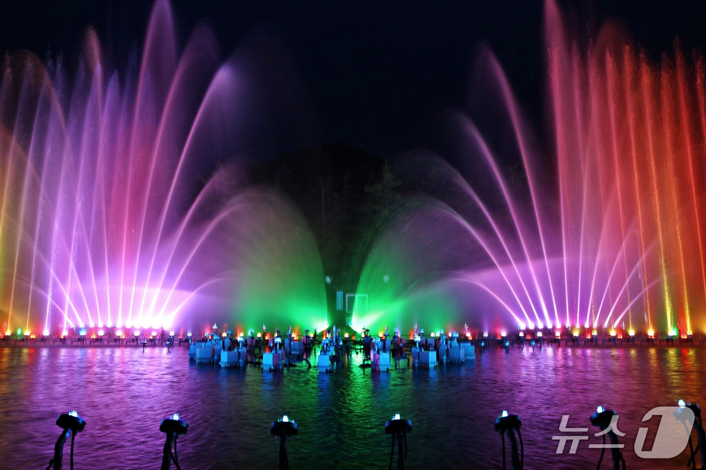  정읍 내장산 워터파크 음악분수(정읍시 제공, 재판매 및 DB금지)