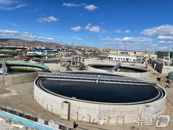 몽골 새로운 하수처리장.(서울시 제공)