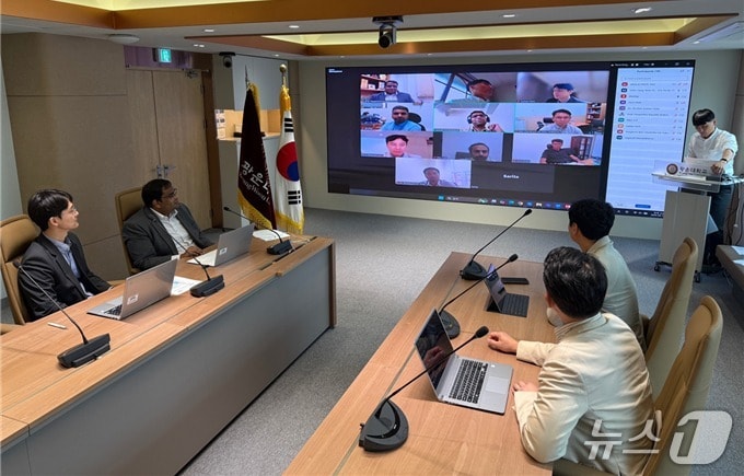 광운대와 조드푸르 인도 공과대학과의 온라인 간담회가 진행되고 있는 모습. (광운대 제공)