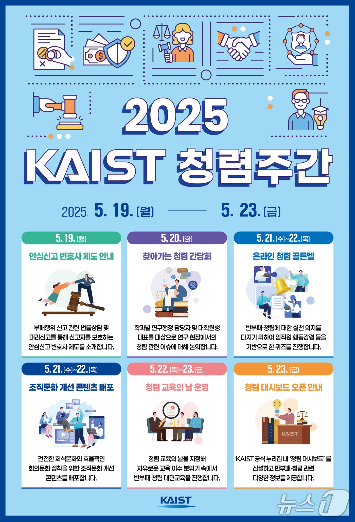  2025 KAIST 청렴주간 안내 포스터(KAIST 제공) /뉴스1