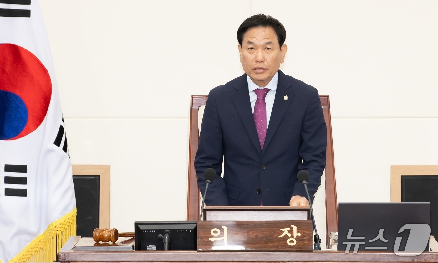 박교상 구미시의장이 19일 열린 임시회 본회의를 주재하고 있다. (구미시 의회 제공. 재판매 및 DB금지) 2025.5.19/뉴스1