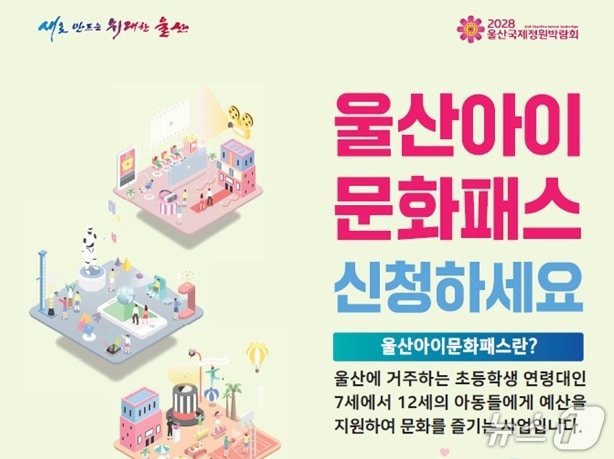 &#39;울산아이문화패스&#39;.&#40;울산광역시제공. 재판매 및 DB 금지&#41;