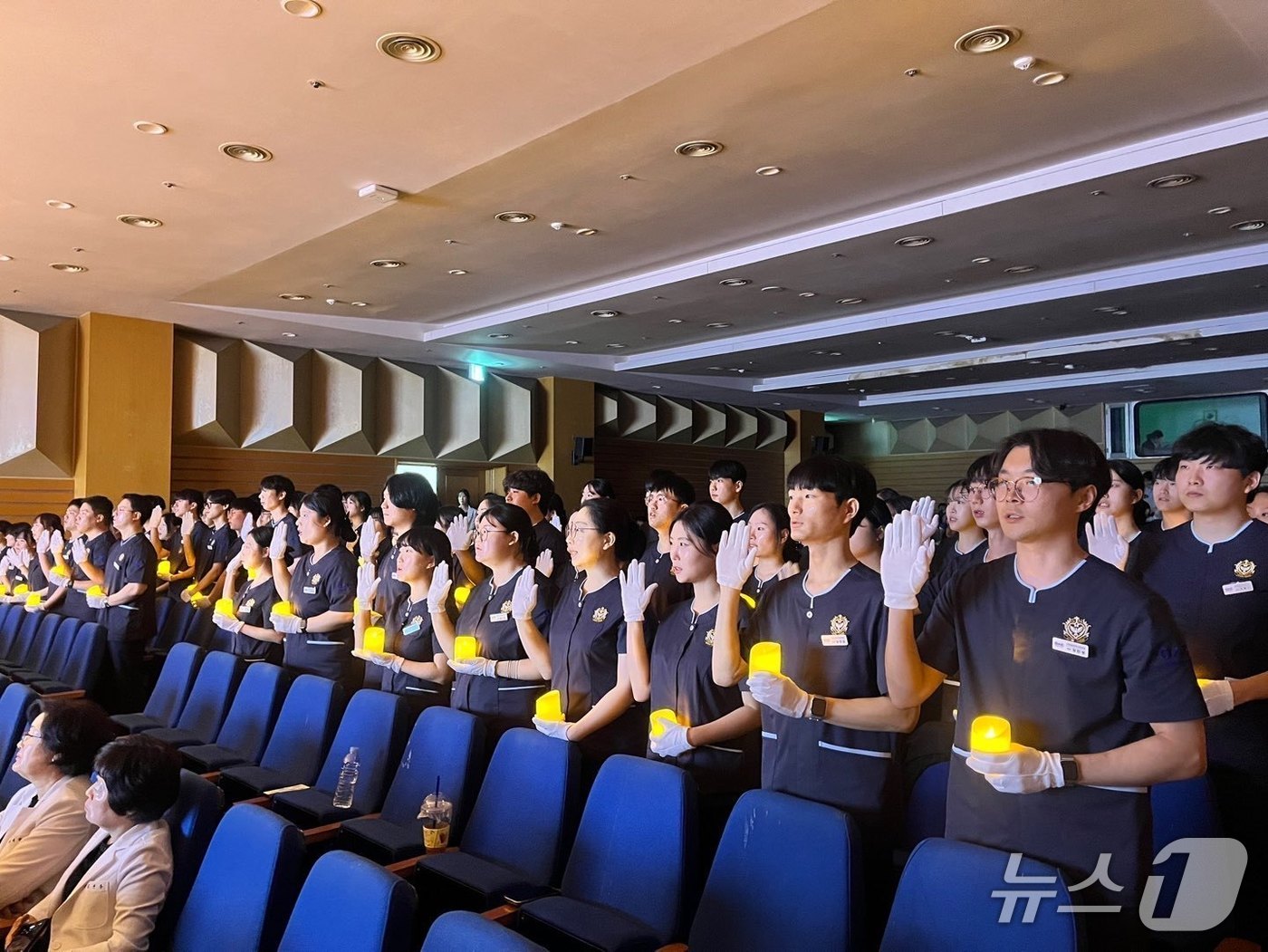 우송정보대학 간호학과가 ‘제13회 나이팅게일 선서식’을 개최했다. (우송정보대학 제공. 재판매 및 DB금지)/뉴스1